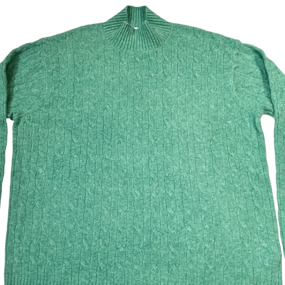 J. Crew Cable-Knit Mockneck Sweater